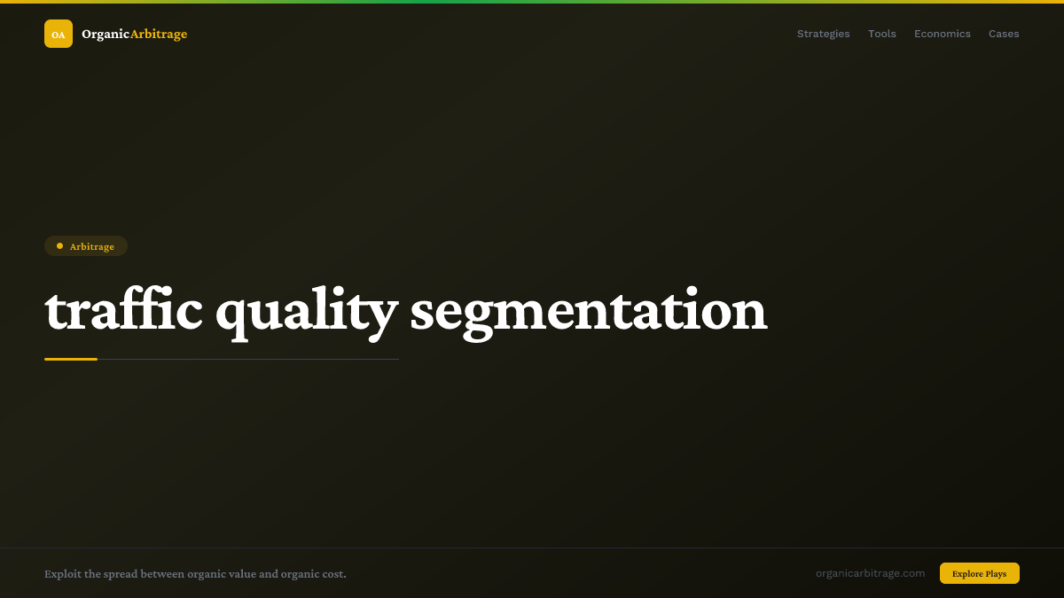 traffic quality segmentation