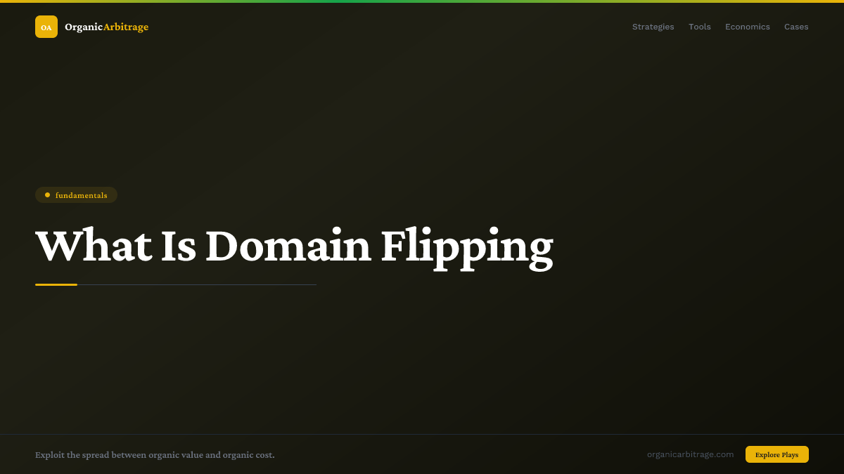 What Is Domain Flipping