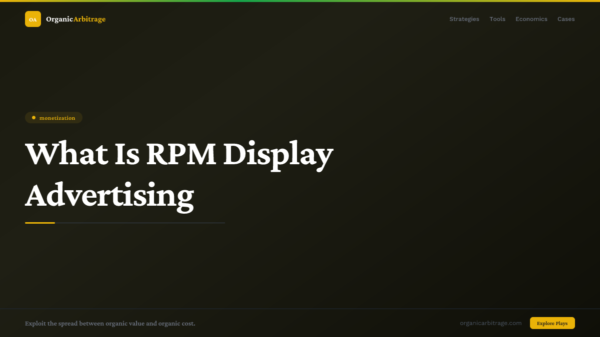 What Is RPM Display Advertising